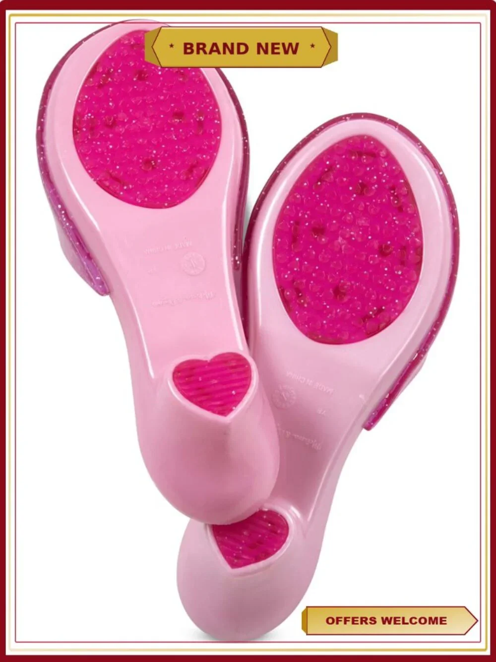 Melissa & Doug Dress-Up Shoes Set 4 Pairs Role Play Costume Accessories